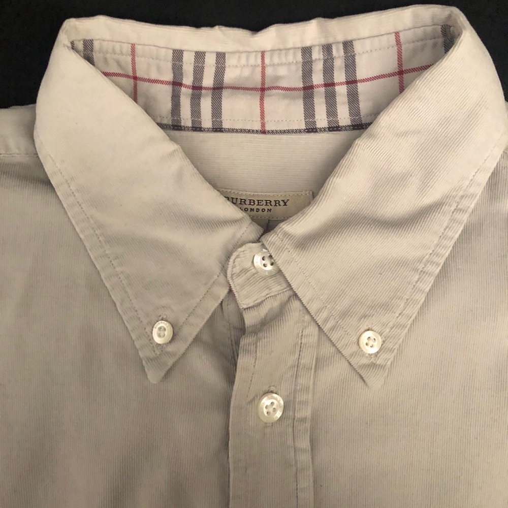 Men’s Burberry London Tan Shirt size L